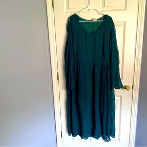 Vintage emerald color dress
